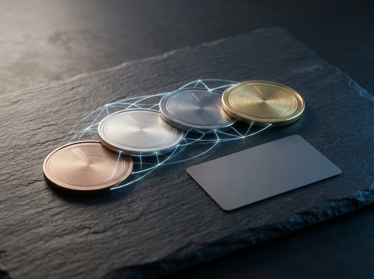 Iconografía de criptomonedas usadas como método de pago en casinos offshore